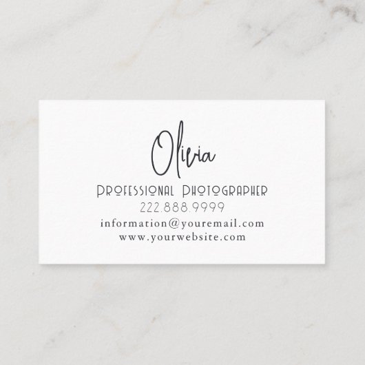 personalized rocky shore line beach side - typo 名刺 (裏面)