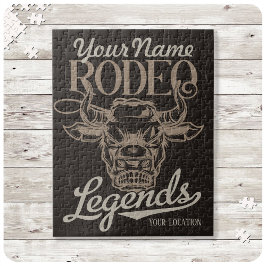 Personalized Rodeo Old West Steer Roping Legends  ジグソーパズル