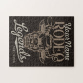 Personalized Rodeo Old West Steer Roping Legends  ジグソーパズル (横)