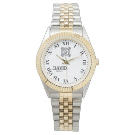 Personalized  Roman NumeralCustom Engraved Name Ti 腕時計