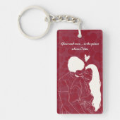 Personalized Romantic Acrylic  キーホルダー (正面)