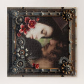 Personalized Romantic Gift Photos Template ジグソーパズル (横)