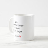 Personalized Romantic Love Quote コーヒーマグカップ (正面左)