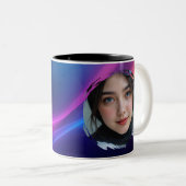 Personalized Romantic Mug Gift | Custom Photo ツートーンマグカップ (正面右)