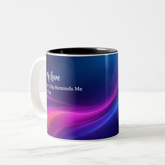 Personalized Romantic Mug Gift | Custom Photo ツートーンマグカップ (正面左)