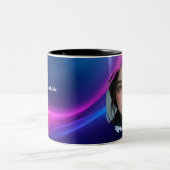 Personalized Romantic Mug Gift | Custom Photo ツートーンマグカップ (中央)