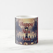 Personalized romantic New Year’s Celebration Mug  コーヒーマグカップ (中央)