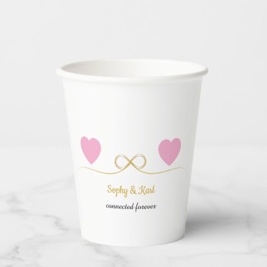 Personalized Romantic Paper Cups 紙コップ (正面)