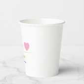 Personalized Romantic Paper Cups 紙コップ (左)