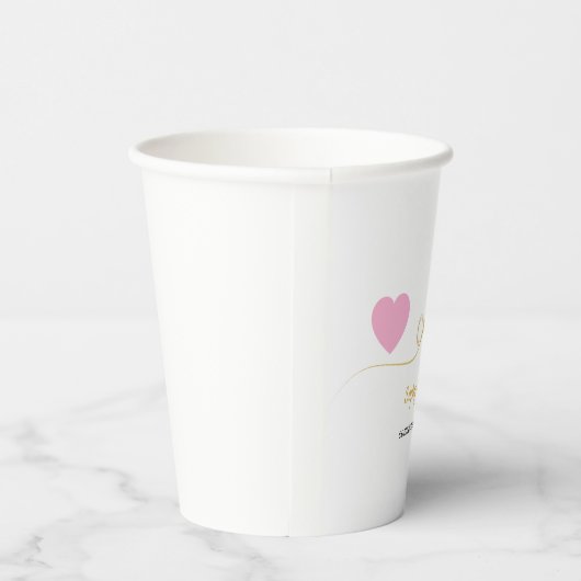 Personalized Romantic Paper Cups 紙コップ (右)