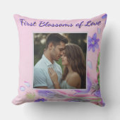 Personalized Romantic Pillow – Custom Couple Photo クッション (正面)