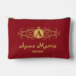 Personalized Rose Dial Women’s Elegant Custom Time アクセサリーポーチ