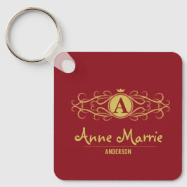 Personalized Rose Dial Women’s Elegant Custom Time キーホルダー