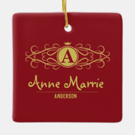 Personalized Rose Dial Women’s Elegant Custom Time セラミックオーナメント