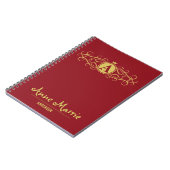 Personalized Rose Dial Women’s Elegant Custom Time ノートブック (左側)