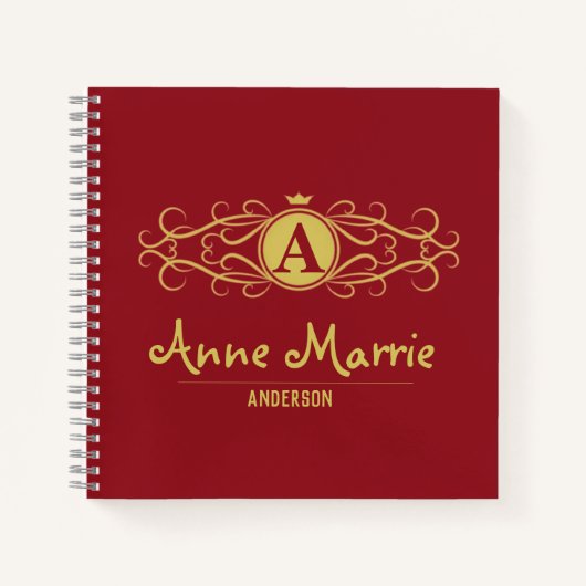 Personalized Rose Dial Women’s Elegant Custom Time ノートブック (正面)