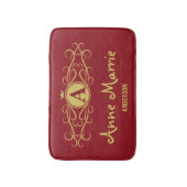 Personalized Rose Dial Women’s Elegant Custom Time バスマット (正面縦)