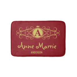 Personalized Rose Dial Women’s Elegant Custom Time バスマット