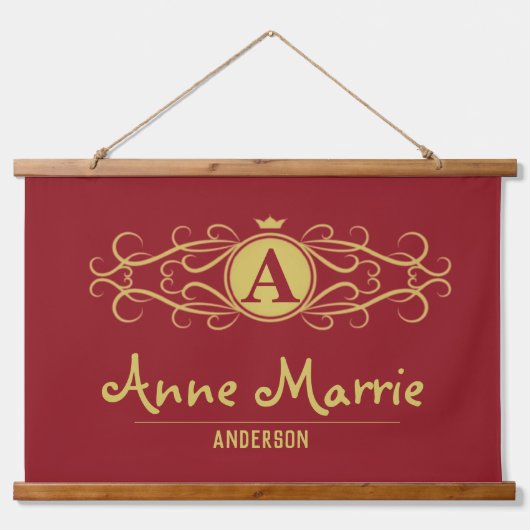 Personalized Rose Dial Women’s Elegant Custom Time 吊り下げ型タペストリー (正面)