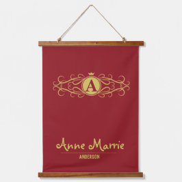 Personalized Rose Dial Women’s Elegant Custom Time 吊り下げ型タペストリー