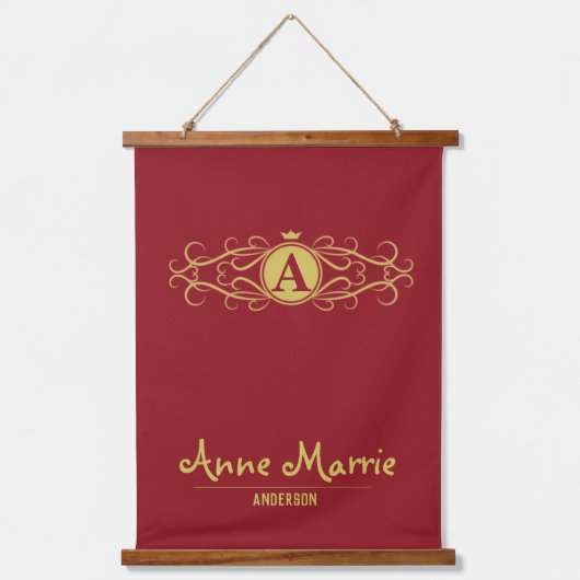 Personalized Rose Dial Women’s Elegant Custom Time 吊り下げ型タペストリー (正面)