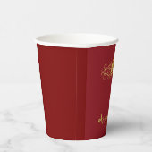 Personalized Rose Dial Women’s Elegant Custom Time 紙コップ (右)