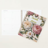 Personalized rose Flower chic Productivity Goal プランナー手帳 (ディスプレー)