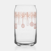 Personalized Rose Gold Glitter Cooking Tools ガラス缶 (裏面)