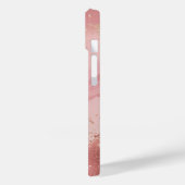 Personalized Rose Gold Glitter Phone Case – Custom Case-Mate iPhoneケース (裏面 / 左)