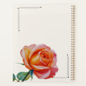 Personalized Rose Planner Aesthetic Weekly Floral プランナー手帳 (裏面)