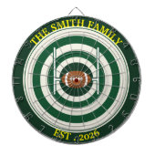 Personalized Rugby Field Dartboard Wall Art Decor ダーツボード (正面)