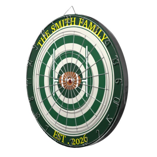 Personalized Rugby Field Dartboard Wall Art Decor ダーツボード (正面右)