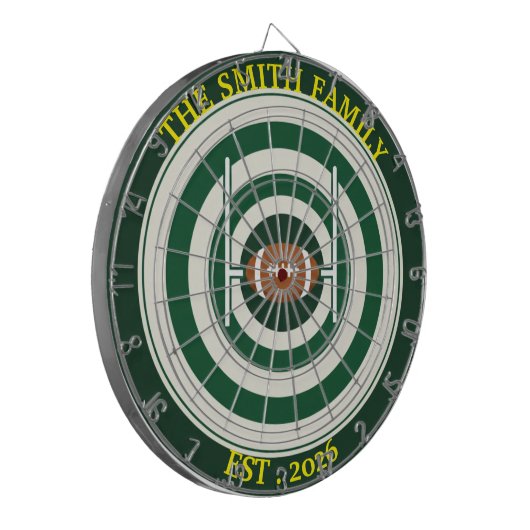 Personalized Rugby Field Dartboard Wall Art Decor ダーツボード (正面左)