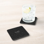 Personalized Runic Symbols Stone Coaster for Dads コースター (右側)