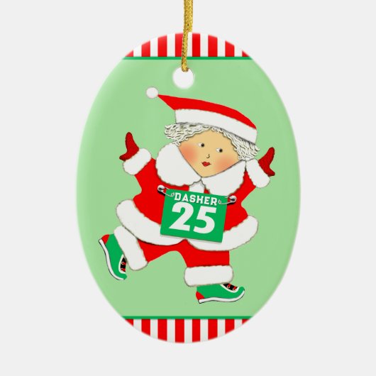 Personalized Runner Collectible セラミックオーナメント (正面)