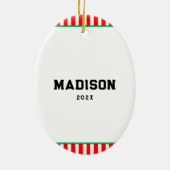 Personalized Runner Collectible セラミックオーナメント (裏面)