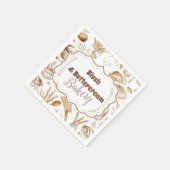 Personalized Rustic Baking Business スタンダードカクテルナプキン (角)
