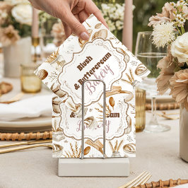 Personalized Rustic Baking Business スタンダードカクテルナプキン