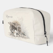 Personalized Rustic Countryside Wooden Cart Art ドップキット (右コーナー)