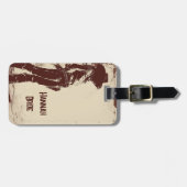 Personalized Rustic Cowgirl Western Party  ラゲッジタグ (正面横)