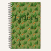 Personalized Rustic Forest Notebook  ノートブック (正面)