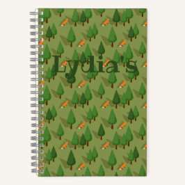 Personalized Rustic Forest Notebook  ノートブック