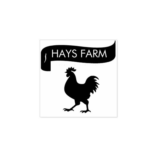 Personalized Rustic Hen Name Egg Love ラバースタンプ (インプリント)