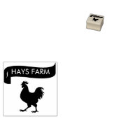 Personalized Rustic Hen Name Egg Love ラバースタンプ (押印)