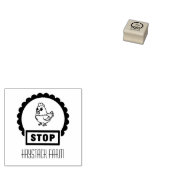 Personalized Rustic Hen Name Egg Love ラバースタンプ (押印)