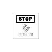 Personalized Rustic Hen Name Egg Love ラバースタンプ (インプリント)