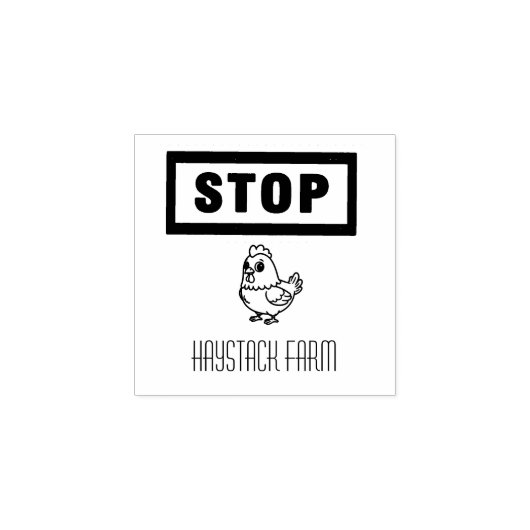 Personalized Rustic Hen Name Egg Love ラバースタンプ (インプリント)