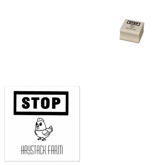 Personalized Rustic Hen Name Egg Love ラバースタンプ (押印)