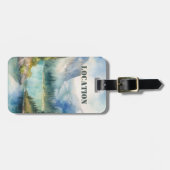 Personalized Rustic Mountain  ラゲッジタグ (正面横)