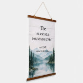 Personalized Rustic Nature Landscape Wall Art 吊り下げ型タペストリー (傾斜あり)